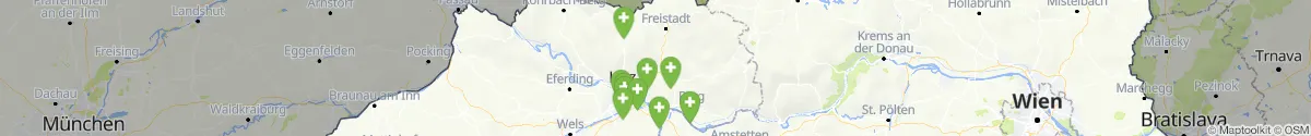 Kartenansicht für Apotheken-Notdienste in der Nähe von Pierbach (Freistadt, Oberösterreich)